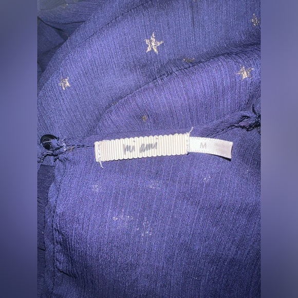 Francesca’s Navy w/ Stars Long Sleeve Dress - Picture 3 of 3